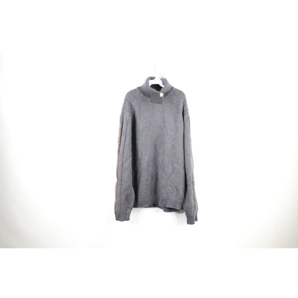 NOS Vtg 90s Marithe Francois Girbaud Men 2XL Heavyweight Knit Turtleneck Sweater
